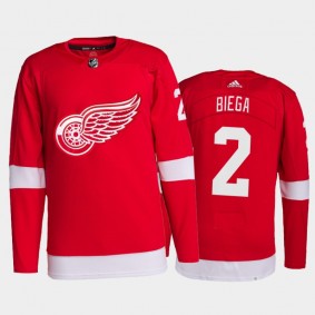 2021-22 Detroit Red Wings Nick Leddy Pro Authentic Jersey Red Home Uniform