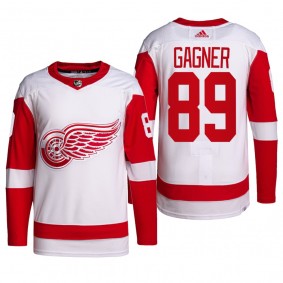 Detroit Red Wings Away Sam Gagner Primegreen Authentic Pro Jersey 2022