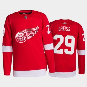 2021-22 Detroit Red Wings Thomas Greiss Pro Authentic Jersey Red Home Uniform