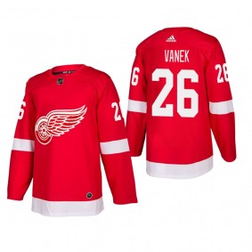 Men's Detroit Red Wings Thomas Vanek #26 Home Red Authentic Player Cheap Jersey