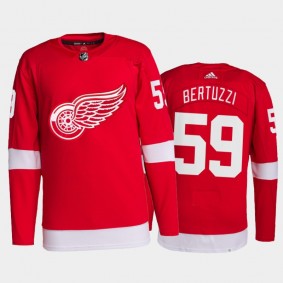 2021-22 Detroit Red Wings Tyler Bertuzzi Pro Authentic Jersey Red Home Uniform