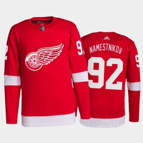 2021-22 Detroit Red Wings Vladislav Namestnikov Pro Authentic Jersey Red Home Uniform