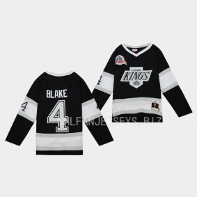 Rob Blake Los Angeles Kings Blue Line 1992 Throwback Black #4 Jersey Mitchell Ness