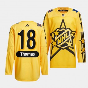 Robert Thomas St. Louis Blues 2024 NHL All-Star Game Yellow #18 drew house Primegreen Authentic Jersey Men's