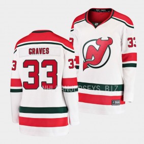 Ryan Graves New Jersey Devils 2022-23 Heritage Women Premier 33 Jersey Breakaway Player