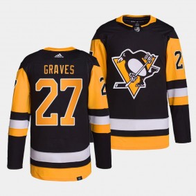 Pittsburgh Penguins Authentic Pro Ryan Graves #27 Black Jersey Home