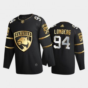 Florida Panthers Ryan Lomberg #94 2020-21 Authentic Golden Black Limited Authentic Jersey