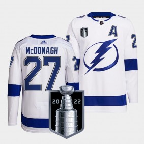 Tampa Bay Lightning 2022 Eastern Conference Champs Ryan McDonagh #27 White Jersey Primegreen
