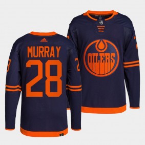 Ryan Murray #28 Edmonton Oilers Primegreen Authentic Navy Jersey Alternate