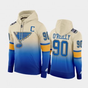 Ryan O'Reilly St. Louis Blues 2022 Winter Classic White Blue Color Crash Hoodie #90
