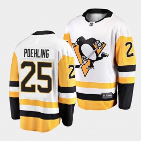 Ryan Poehling Pittsburgh Penguins 2022 Away White Breakaway Player Jersey Men