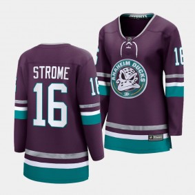 Anaheim Ducks Ryan Strome 30th Anniversary Premier Women Purple Jersey Breakaway Player