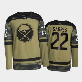 Buffalo Sabres 2022 Military Appreciation Night Jersey Camo #22 Primegreen Authentic