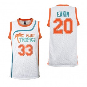 Cody Eakin Buffalo Sabres Flint Tropics Basketball Jersey White #20 Semi-Pro