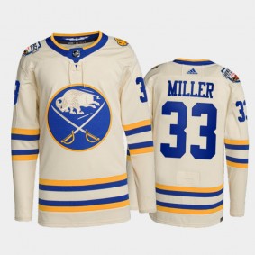 Buffalo Sabres 2022 Heritage Classic Jersey Colin Miller White #33 Primegreen Authentic Uniform