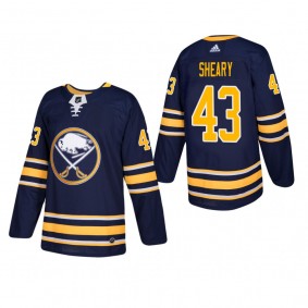 Men's Buffalo Sabres Conor Sheary #43 Home Navy Authentic Player Cheap Jersey