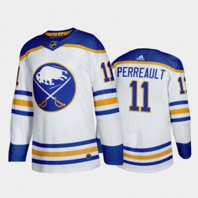 Buffalo Sabres Gilbert Perreault #11 Away White 2020-21 50th Anniversary Return to Royal Jersey