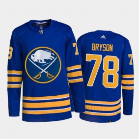 Jacob Bryson Buffalo Sabres Home Jersey 2021-22 Royal #78 Authentic Primegreen Uniform