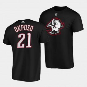 Kyle Okposo Third Logo Buffalo Sabres 2022-23 Black T-Shirt Goathead