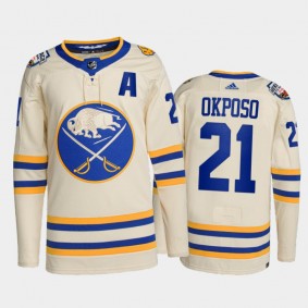 Buffalo Sabres 2022 Heritage Classic Jersey Kyle Okposo White #21 Primegreen Authentic Uniform