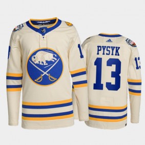 Buffalo Sabres 2022 Heritage Classic Jersey Mark Pysyk White #13 Primegreen Authentic Uniform