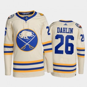 Buffalo Sabres 2022 Heritage Classic Jersey Rasmus Dahlin White #26 Primegreen Authentic Uniform