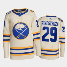 Buffalo Sabres 2022 Heritage Classic Jersey Vinnie Hinostroza White #29 Primegreen Authentic Uniform