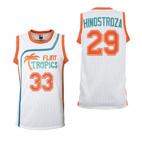 Vinnie Hinostroza Buffalo Sabres Flint Tropics Basketball Jersey White #29 Semi-Pro