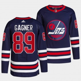 Sam Gagner #89 Winnipeg Jets 2022-23 Authentic Primegreen Navy Jersey Alternate