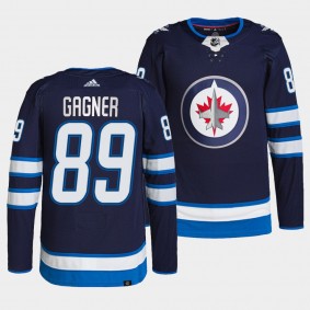 Sam Gagner #89 Winnipeg Jets 2022-23 Authentic Primegreen Navy Jersey Home