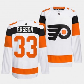2024 NHL Stadium Series Philadelphia Flyers Samuel Ersson #33 White Authentic Pro Jersey