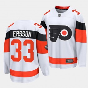 Philadelphia Flyers Samuel Ersson 2024 NHL Stadium Series White Breakaway Player Jersey Men's