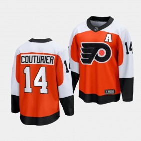 Philadelphia Flyers Sean Couturier 2023-24 Home Burnt Orange Premier Breakaway Player Jersey Men's