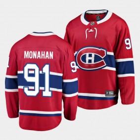 Sean Monahan Montreal Canadiens Home Red Breakaway Player Jersey Men's