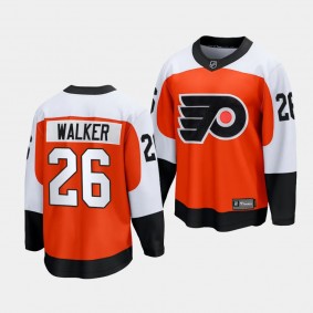 Philadelphia Flyers Sean Walker 2023-24 Home Burnt Orange Premier Breakaway Player Jersey Men's