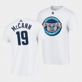 Seattle Kraken Mascot buoy Jared McCann #19 White T-Shirt