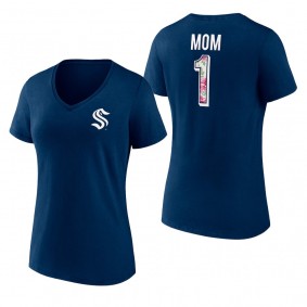 Seattle Kraken Mother's Day Blue T-Shirt Women