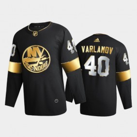 New York Islanders semyon varlamov #40 2020-21 Authentic Golden Black Limited Authentic Jersey