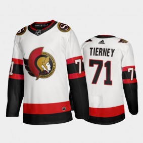 Ottawa Senators Chris Tierney #71 Away White 2020-21 Adizero Jersey