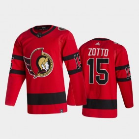 Ottawa Senators Michael Del Zotto #15 2021 Reverse Retro Red Special Edition Jersey