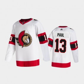 Ottawa Senators Nick Paul #13 Away White 2020-21 2D Authentic Pro Jersey