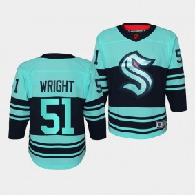 Youth Shane Wright Kraken Ice Blue Special Edition 2.0 Jersey