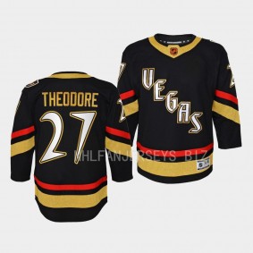 Vegas Golden Knights Shea Theodore 2022 Special Edition 2.0 Black #27 Youth Jersey Retro