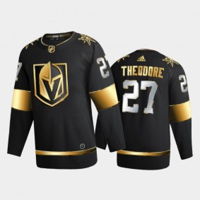 Vegas Golden Knights Shea Theodore #27 2020-21 Golden Edition Black Limited Authentic Jersey