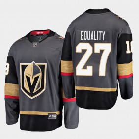 Shea Theodore #27 Golden Knights We Skate For Equality Gray Jersey Home