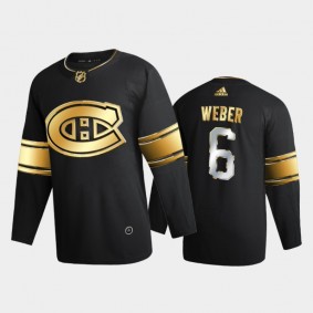 Montreal Canadiens Shea Weber #6 2020-21 Golden Edition Black Limited Authentic Jersey