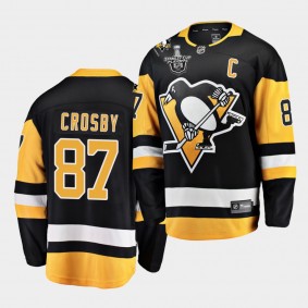 Sidney Crosby #87 Penguins 2021 Stanley Cup Playoffs Black Jersey