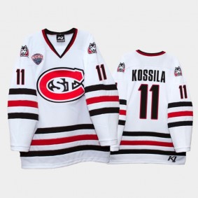 Kalle Kossila #11 St. Cloud State Huskies College Hockey White Jersey