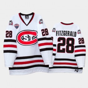 Kevin Fitzgerald #28 St. Cloud State Huskies 2021-22 College Hockey White Jersey