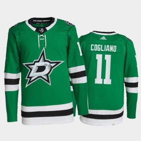 2021-22 Dallas Stars Andrew Cogliano Primegreen Authentic Jersey Green Home Uniform
